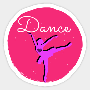 Ballerina Dancer in the spotlight Sticker